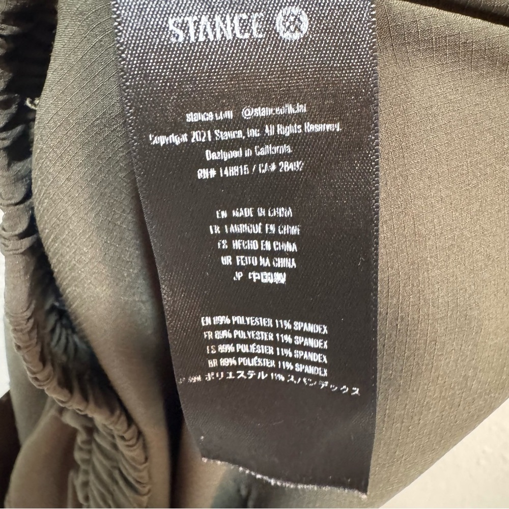 Stance Women’s Cargo Utility Pants Army Green Size S Gorpcore Minimalist Baggy - Picture 9 of 12